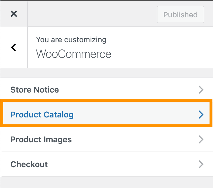 customize wc product catalog