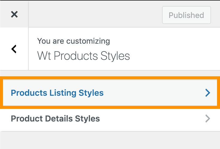 customize wt products listing styles