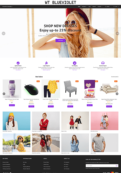 WT Blue Violet - WordPress eCommerce Theme for WooCommerce