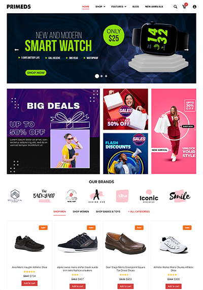 WT Primeds - WordPress eCommerce Theme for WooCommerce