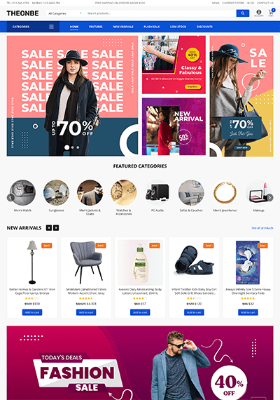 WT Theonbe - WordPress eCommerce Theme for WooCommerce