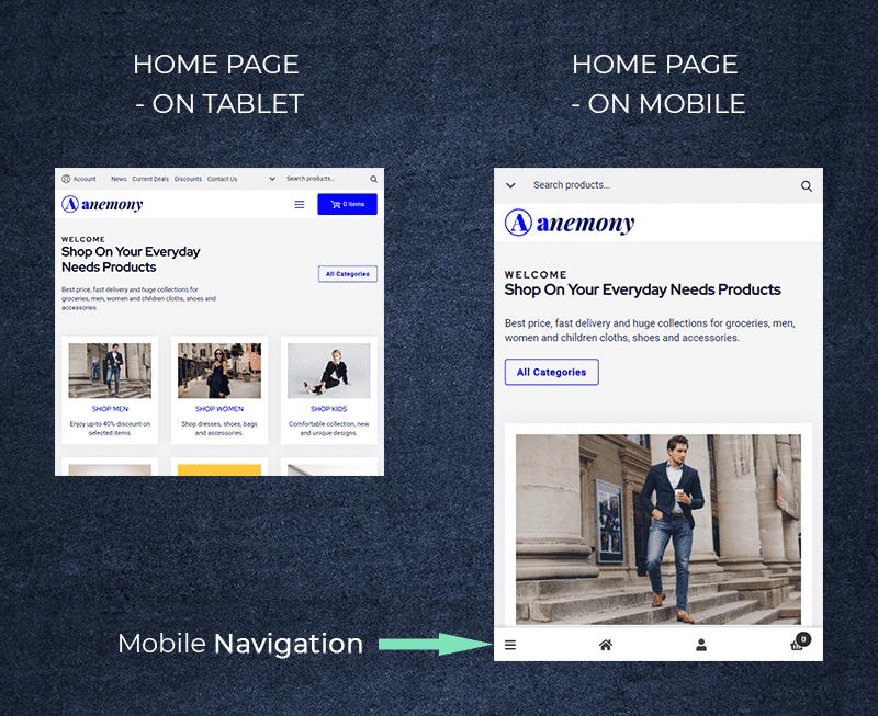 Anemony Tablet Mobile