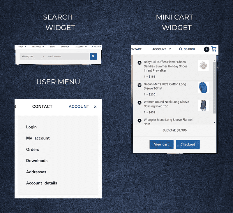 Apricots Search Cart Usermenu